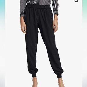 Joie Mariner Black Crepe Pull on Jogger Pants | Size S